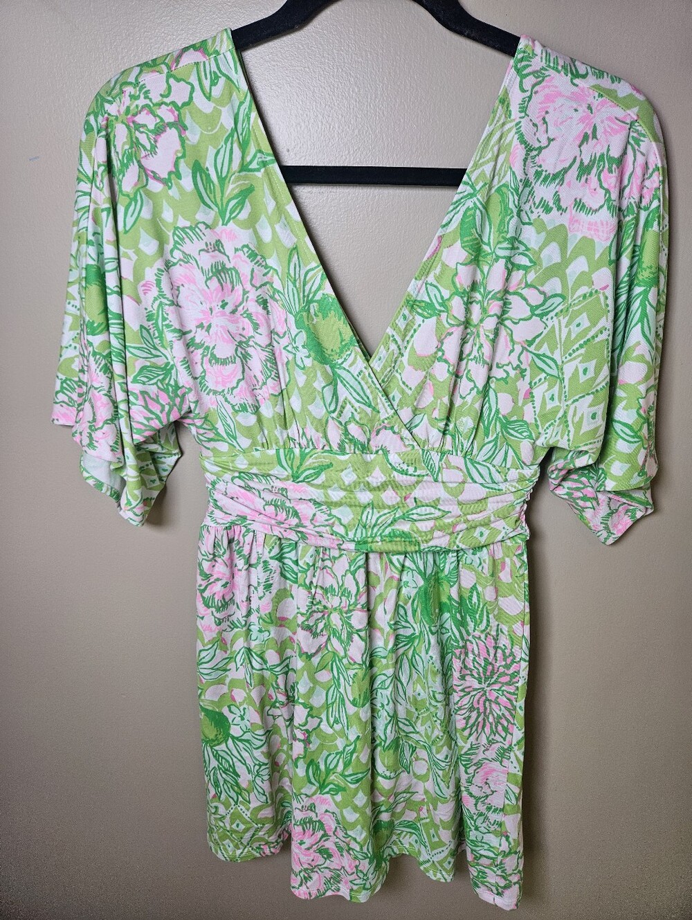 Lilly Pulitzer Fauna Lime Green Feeling Good Parigi Skort Romper XSmall Vacation